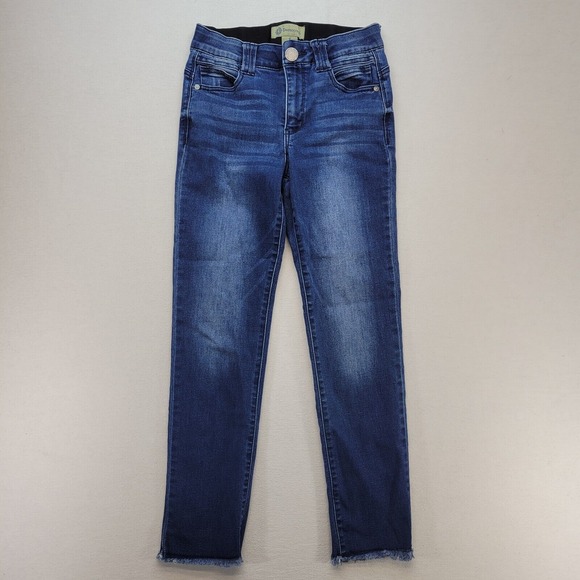 Democracy Denim - Democracy Jeans Womens 4 Blue Skinny Ab‎ Technology Mid Rise Raw Edge Denim